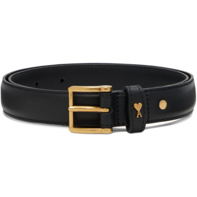 AMI Paris Black Paris Paris 25mm Belt