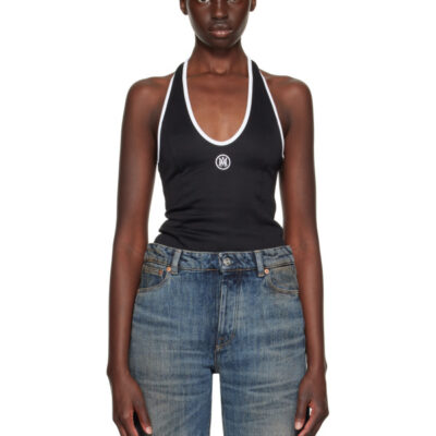 Amiri Black MA Halter Top