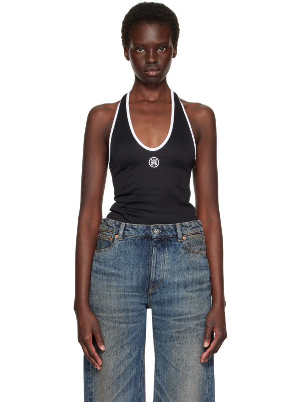 Amiri Black MA Halter Top