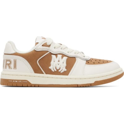 Amiri White & Tan Newport Sneakers