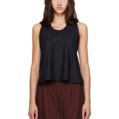 Baserange Black Apron Tank Top