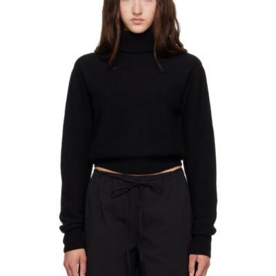 Baserange Black Tier Turtleneck