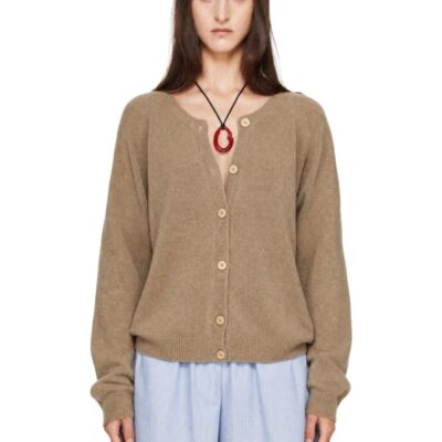 Baserange Brown Soar Cardigan