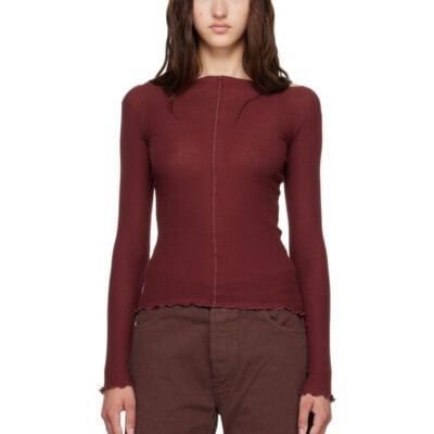 Baserange Burgundy Pama Long Sleeve T-shirt
