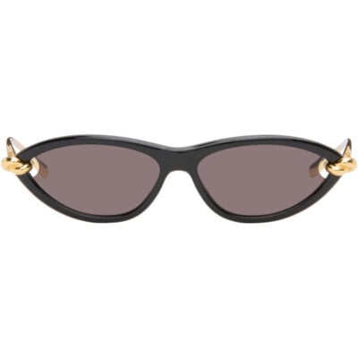 Bottega Veneta Black Knot Cat Eye Sunglasses