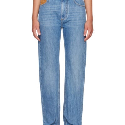 Bottega Veneta Blue Straight Jeans