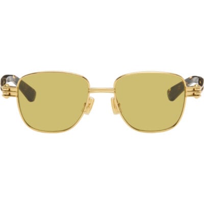 Bottega Veneta Gold Bolt Sunglasses