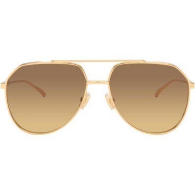 Bottega Veneta Gold Light Ribbon Sunglasses