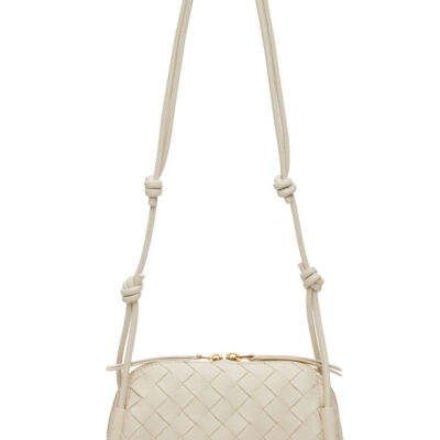 Bottega Veneta Off-White Concert Pouch