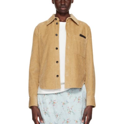 Bottega Veneta Tan Cotton Corduroy Shirt