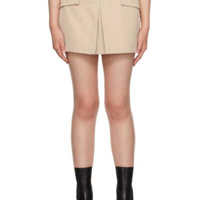 Camilla And Marc Beige Simona Miniskirt