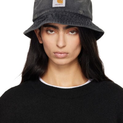 Carhartt WIP Black Aden Bucket Hat