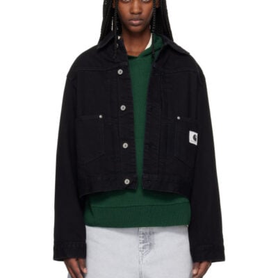 Carhartt WIP Black Belmar Denim Jacket