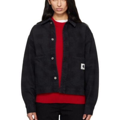 Carhartt WIP Black Everson Denim Shirt Jacket