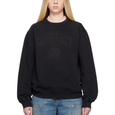 Carhartt WIP Black Faded Pond Corps Sweatshirt