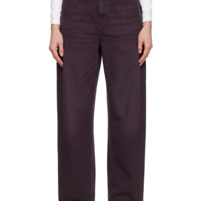 Carhartt WIP Burgundy Pierce Trousers
