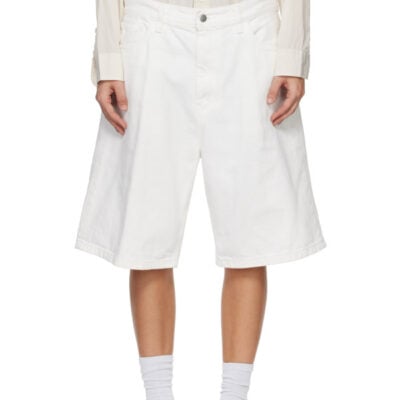 Carhartt WIP White Brandon Denim Shorts