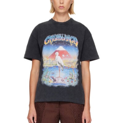 Casablanca Black Oversized T-shirt