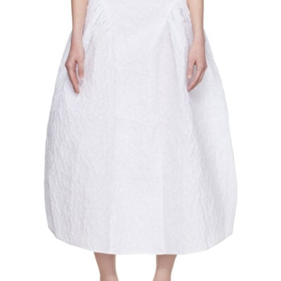 Cecilie Bahnsen White CBfabiola Midi Skirt