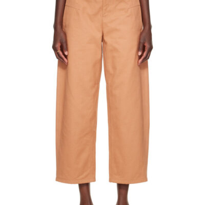 Chloé Beige Barrel Jeans