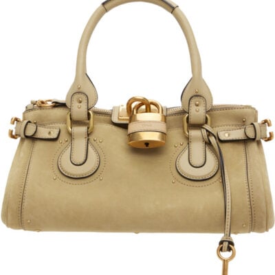 Chloé Beige Paddington Suede Bag