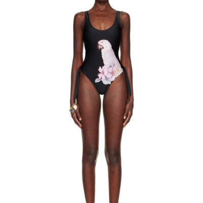 Chloé Black Cut-Out One-Piece Swimsuit