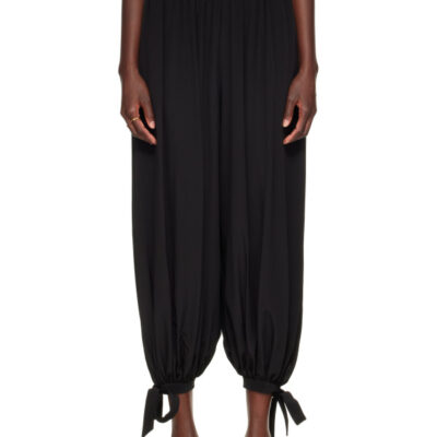 Chloé Black Fluid Pleated Trousers