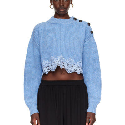 Chloé Blue Cropped Sweater