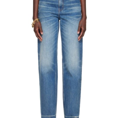 Chloé Blue Distressed Cuff Jeans