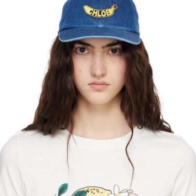 Chloé Blue 'The Chloé Chill' Denim Cap