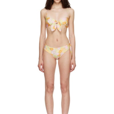 Chloé Multicolor Sunbleached Flower-Print Bikini Bottom