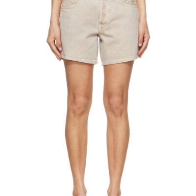 Citizens Of Humanity Beige Billie Relaxed Shorts