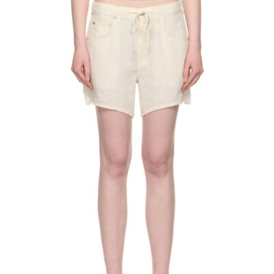 Citizens Of Humanity Beige Brynn Linen Shorts