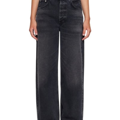 Citizens Of Humanity Black Ayla Baggy Jeans