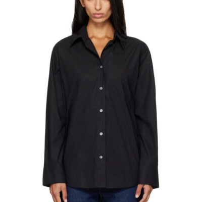 Citizens Of Humanity Black Thea Boyfriend Shirt