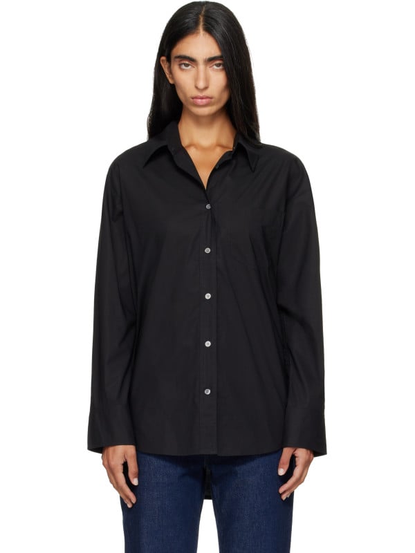 Citizens Of Humanity Black Thea Boyfriend Shirt