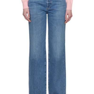 Citizens Of Humanity Blue Annina High Rise Wide Leg 33" Jeans
