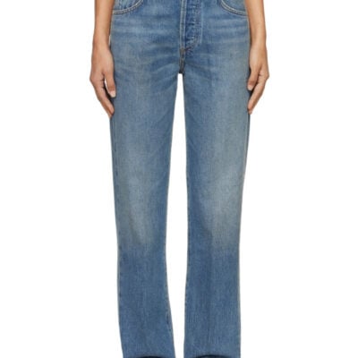 Citizens Of Humanity Blue Baretta Relaxed Straight Jeans