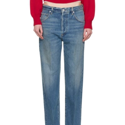Citizens Of Humanity Blue Straight Leg Baretta Jeans