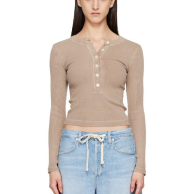 Citizens Of Humanity Taupe Varra Henley