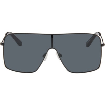 Courrèges Black Shield Sunglasses