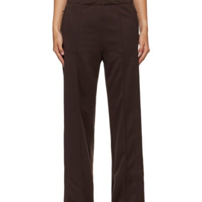 Courrèges Brown Interlock Tracksuit Sweatpants