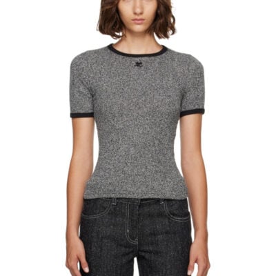 Courrèges Gray Heather Contrast T-shirt