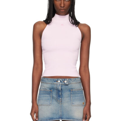 Courrèges Pink Heritage Knit Top