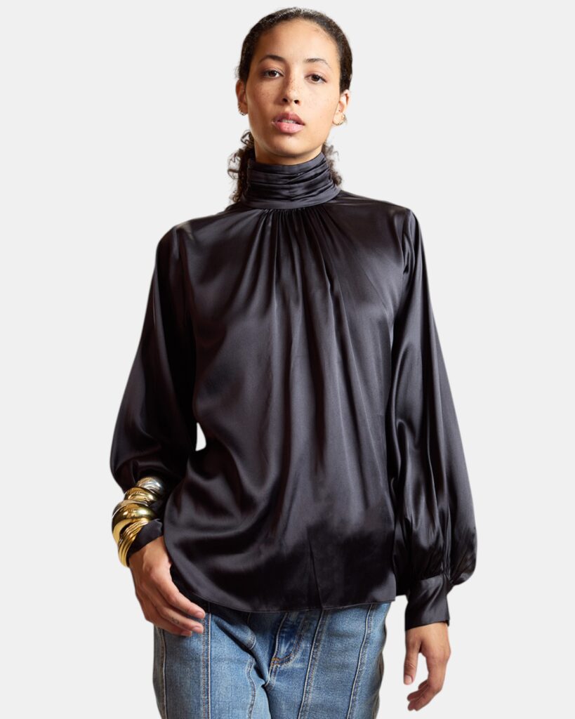 Cynthia Rowley Monroe Silk Blouse