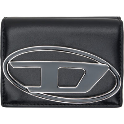 Diesel Black 1DR Coin XS II Tri-Fold Wallet