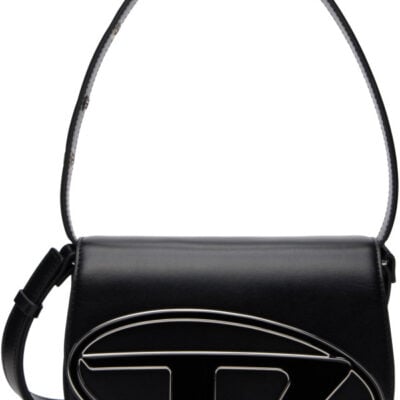 Diesel Black 1DR Iconic Handle Charms Shoulder Bag
