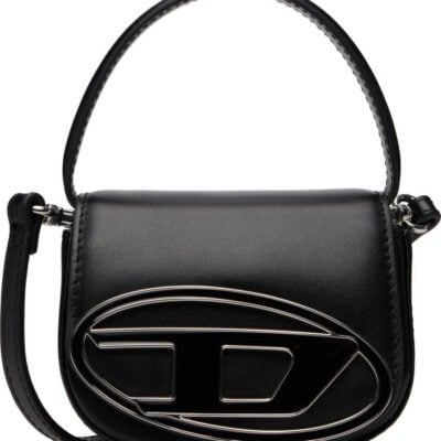 Diesel Black 1DR XS-Iconic D Logo Plaque Mini Bag