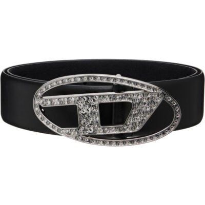 Diesel Black B-1DR Strass Belt