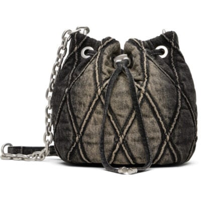 Diesel Black Charm-D Bucket S Bag